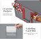 Christmas Ornament Storage Box with 8 Trays, Christmas Storage Containers Fit 128 Holiday Ornament Decorations, Large Xmas Organizer with Adjustable Dividers, Dual Zipper and Pockets (Grey)